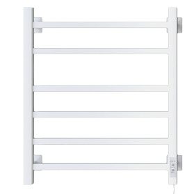 Полотенцесушитель электрический кабельный Ника STEP-2 60x50 RAL9016, белый матовый, правый тэн