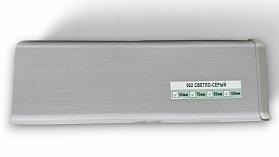 Напольный плинтус Deconika Д-П70 (пластиковый с кабель-каналом) 002 Светло-серый 2200/70/22мм, 1 м.п.