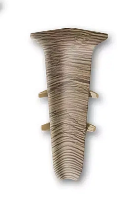 Угол внутренний для плинтуса Deconika Д-П100-В (пластиковый с кабель-каналом) 211 Дуб рустик, 100мм