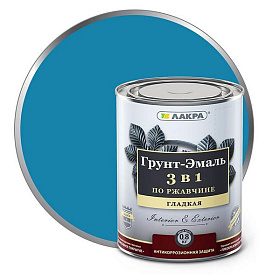 Грунт-эмаль 3в1 ЛАКРА, голубой Л-С, 1.7 кг