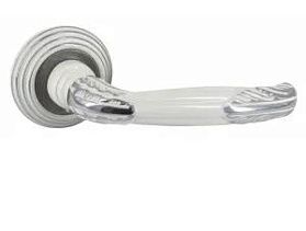 Межкомнатная дверная ручка Adden Bau Flamingo v204 Enamel/Chrome