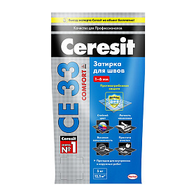 Затирка для швов Ceresit COMFORT CE33 Серая 07, 5кг