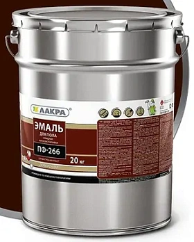 Эмаль ПФ-266 ЛАКРА, красно-коричневый Л-С, 3 кг