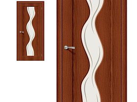 Межкомнатная дверь Браво Винил Start Вираж-2 Italiano Vero, стекло Art Glass