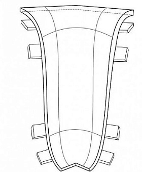 Угол внутренний к плинтусу Royce Дуб Пальмира