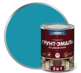 Грунт-эмаль по ржавчине 3 в 1 PROREMONTT голубая
