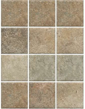 Керамогранит Kerama Marazzi Brick Plus Брюссель 9,8х9,8 из 12 частей 1326 микс матовый 29,8x39,8x0,7 (0.922 м²/уп), 1 кв.м.