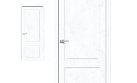 Межкомнатная дверь Браво Эко Шпон Граффити-12 Snow Art