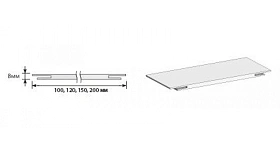 Добор "Т" для дверей Браво ЭКО Grey Melinga МДФ