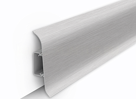 Напольный плинтус Идеал Классик К-П70п (c центральной планкой) 186 Алюминий, 2200мм/70мм/22мм, 1 м.п.