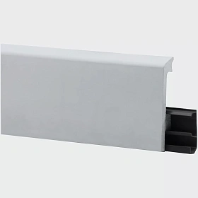 Напольный плинтус Winart HDPS Quadro 80 мм Нардо Грей (80x15x2000 мм), 1 п.м.