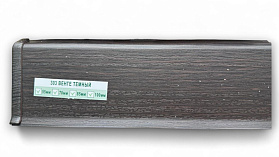 Напольный плинтус Deconika Д-П70 (пластиковый с кабель-каналом) 303 Венге Темный 2200/70/22мм, 1 м.п.