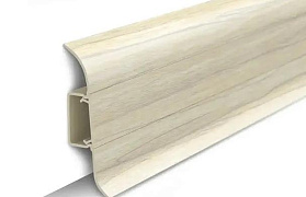 Напольный плинтус Идеал Классик К-П70п (c центральной планкой) 262 Клен вермонт, 2200мм/70мм/22мм, 1 м.п.