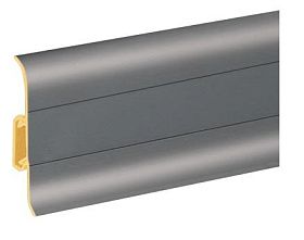 Напольный плинтус Cezar (пластиковый с кабель-каналом и прорезиненными краями) 88 (2200х59х22мм), 1 м.п.