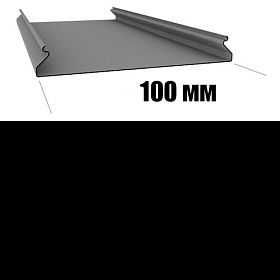 Потолок реечный Cesal S-100 Черный Матовый 3305 (3м), 1 шт.