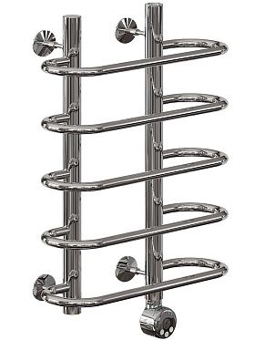 Полотенцесушитель электрический Ника MIX ВИРАЖ 60x60, правый тэн, хром