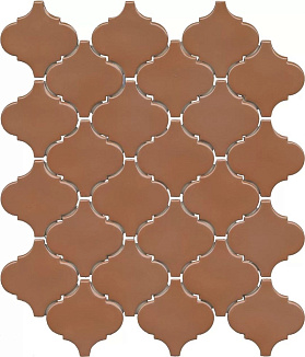 Керамическая мозаика Kerama Marazzi Марокканская коллекция Арабески Марокко KM2630M0020N коричневый глянцевый 26x30x0,7 (0.59 м²/уп), 1 кв.м.