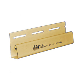 Окантовка (5/8" J-профиль) для винилового сайдинга Mitten Oregon Pride (L=3660), Gold
