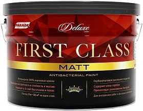 Краска интерьерная Parade DELUXE First Class глубокоматовая, база A 0,9л
