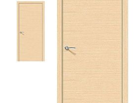Межкомнатная дверь Браво Шпон Соло-0.H Ф-22 БелДуб