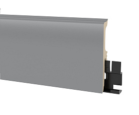 Напольный гибкий плинтус Arbiton Vigo Темно-серый 80х15мм, 1 м.п.