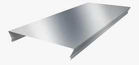 Рейка потолочная Grand Line 100 мм, серебристый металлик, L= 3 м (толщина 0,3 мм)