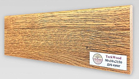 Плинтус МДФ TeckWood цветной прямой 75х16мм Дуб Кинг, 1 м.п.