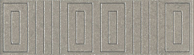 Плитка из керамогранита Kerama Marazzi OS/B242/8343 Бордюр Матрикс серый 20x5,7x6,9