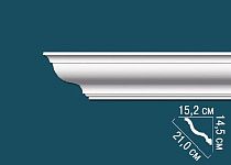 Карниз Перфект гладкий AB214 152х145х2440 мм, 1 м.п.