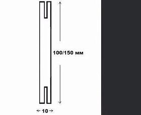 Добор Телескопический для дверей Profil Doors серия U, Черный матовый
