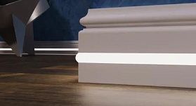 Напольный плинтус с подсветкой Evrowood PN 100 LED (100х16х2000мм), 1 м.п.