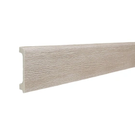 Напольный плинтус ТД Меридиан P2-101-N с тиснением, 15х80х2400 мм, 1 м.п.