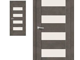 Межкомнатная дверь Браво Хард Флекс Браво-23 Brut Beton Magic Fog