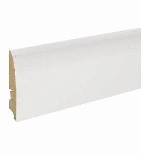 Плинтус Кронопрофиль LP 101-58 МДФ под покраску (без монтажной планки), 2050х58х16, 1 м.п.