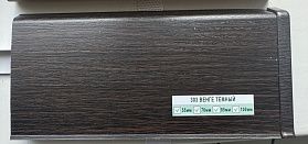 Напольный плинтус Deconika Д-П100 (пластиковый с кабель-каналом) 303 Венге темный, 2200/100/22мм, 1 м.п.