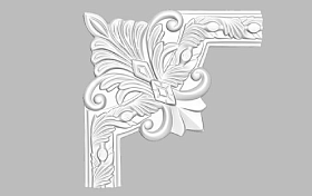 Угловой элемент Decomaster 98102-3 53х22х260