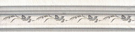 Бордюр Багет Kerama Marazzi BLB028 Кантри Шик белый декорированный 20х5
