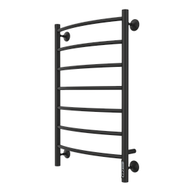 Полотенцесушитель электрический Larusso Классик КС П7 500х800 9005, универсальное, черный матовый