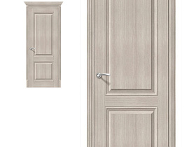 Межкомнатная дверь Браво Эко Шпон Классико-32 Cappuccino Veralinga глухое полотно