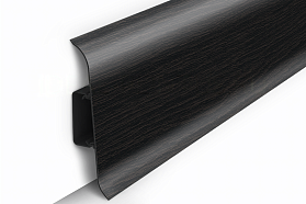 Напольный плинтус Идеал Классик К-П85п (пластиковый с кабель-каналом), 302 Венге черный 2200мм/85мм/22мм, 1 м.п.