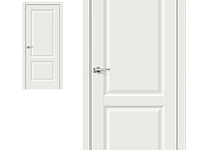 Межкомнатная дверь Браво Эмалит Неоклассик-32 White Matt