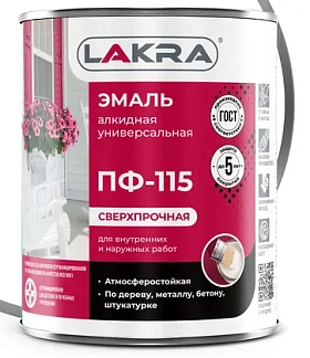 Эмаль ПФ-115 ЛАКРА, белый Л-С, 20 кг