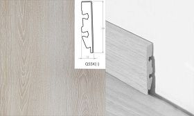 Плинтус Quick-Step QSSK 58х12мм 04089 Дуб натуральный отбеленный, 1 м.п.