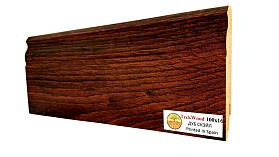 Плинтус МДФ TeckWood фигурный 100х16мм Дуб Скэйл, 1 м.п.