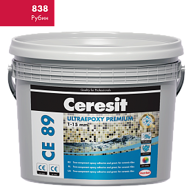 Затирка эпоксидная Ceresit ULTRAEPOXY PREMIUM CE89, R.Red 838, 2.5kg