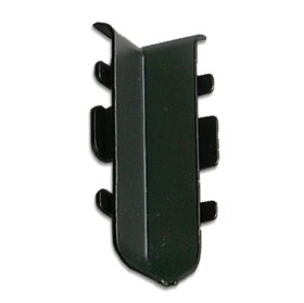 Угол внутренний Русский профиль SSZ-60мм из алюминия для алюминиевого плинтуса 60 мм, черный