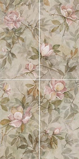 Панно Kerama Marazzi VT/A413/4x/11037R Магнолия 1 матовый 60х120 из 4 частей (30х60) 60x120x9