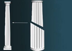Полуколонна Перфект N3115-1 152х1470 мм