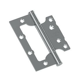 Петля без врезки стальная HFS-1-2B 100*75*2,5 Chrome (Хром)
