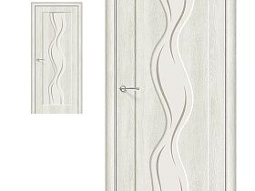 Межкомнатная дверь Браво Винил Start Вираж-2 Casablanca, стекло Art Glass